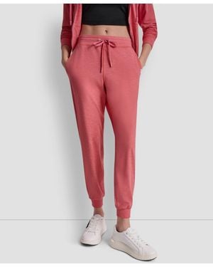 DKNY Mid-rise Wide Leg Pants - Red