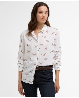 Barbour Long-sleeve Collared Safari Shirt - White