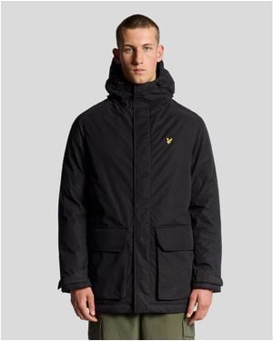 Lyle & Scott Heavyweight Hooded Parka - Black