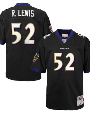 Mitchell & Ness Big Boys' And Girls' Ray Lewis Baltimore Ravens 2004 Legacy Player Jersey - Black
