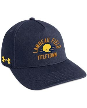 Under Armour And Notre Dame Fighting Irish Shamrock Series Blitzing A-frame Adjustable Hat - Blue