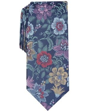 BarIII Ryewood Floral Tie - Green