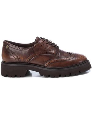 Xti Carmela Leather Collection Penny Oxfords By - Brown