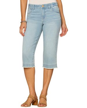 Democracy Petite Absolution Mid-rise Crop Jeans - Blue