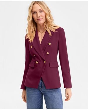 INC International Concepts Double-breasted Blazer - Purple