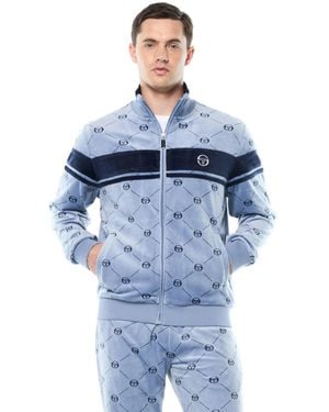 Sergio Tacchini Damarindo Velour Track Jacket - Blue