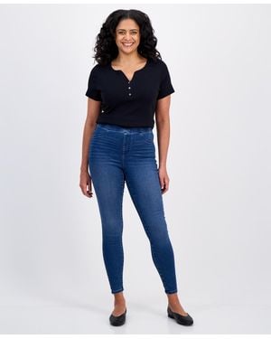 Style & Co. Petite Mid-rise Pull-on jeggings - Blue