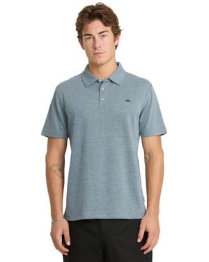 Quiksilver Ultraviolet Protection Factor Stretch Moisture-wicking Polo Shirt - Blue