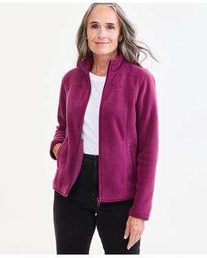 Style & Co. Polar Fleece Jacket - Purple