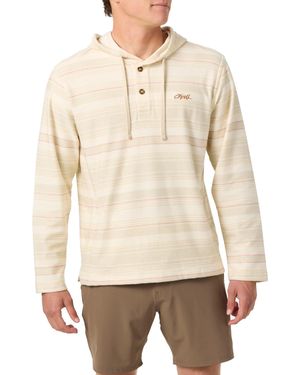 O'neill Sportswear Bavaro Stripe Poncho Sweatshirt - Natural