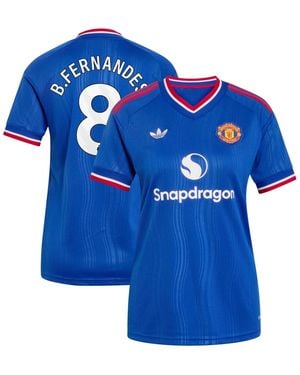 adidas Manchester United Bruno Fernandes 2026/27 Away Replica Jersey - Blue