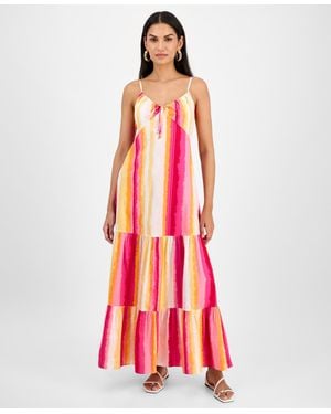 INC International Concepts Cotton Tiered Maxi Dress