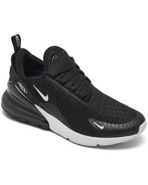 Nike Big Kids Air Max 270 Casual Sneakers From Finish Line - Black