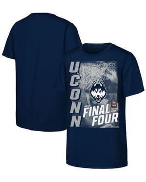Outerstuff Big Boys And Girls Uconn Huskies 2026 Ncaa Basketball Tournament March Madness Final Four T-shirt - Blue