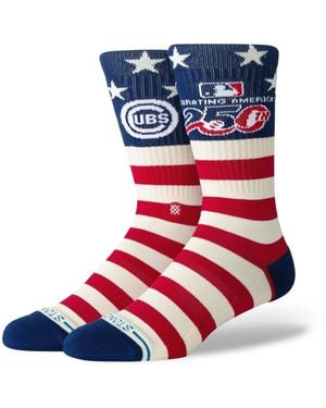 Stance And Chicago Cubs American's 250th Crew Socks - Blue