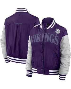 Fanatics Minnesota Vikings Elements Wave Full-snap Jacket - Purple