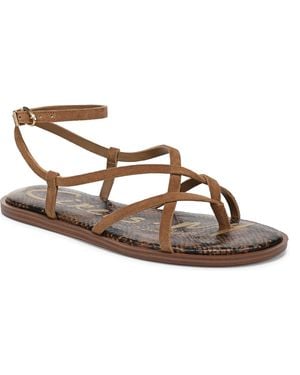 Circus by Sam Edelman Dakota Ankle Strap Strappy Flat Sandals - Brown