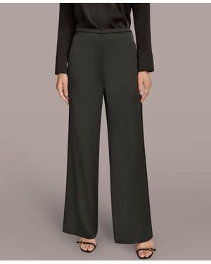 Donna Karan Wide Leg Pants - Black