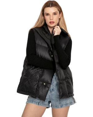 Belle & Bloom Landslide Zip-off Puffer Vest - Black