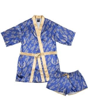 Heroes & Villains 2-piece Star Wars Jedi Robe Shorts And Pajama Set - Blue