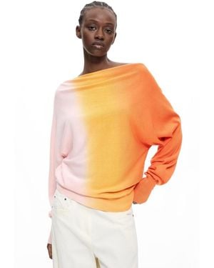 Desigual Fine Knit Sweater - Orange