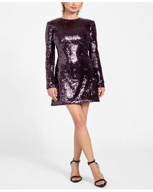 Guess Lavinia Sequin Detail Mini Dress - Red