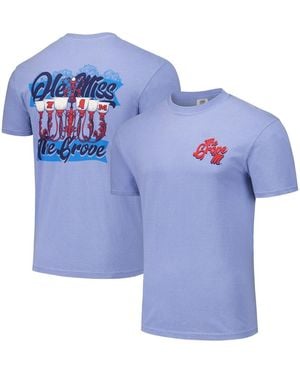Image One And Ole Miss Rebels Hyper Local Chandelier Script T-shirt - Blue