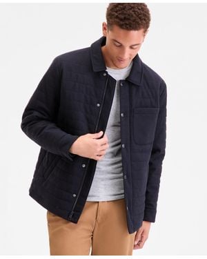Tommy Hilfiger Quilted Shirt Jacket - Blue