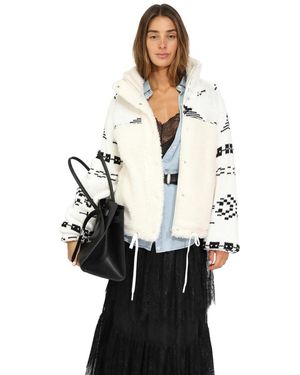 Belle & Bloom Billie Fair Isle Jacket - White