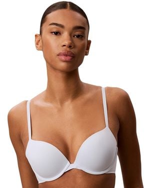 Calvin Klein Perfectly Fit Push-up Plunge Bra Qf7315 - White