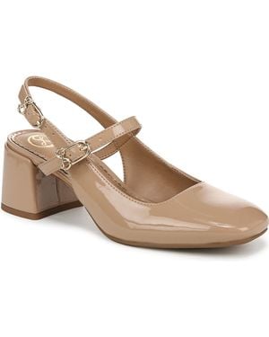 Sam & Libby Grace Slingback Mary Jane Pumps - Natural