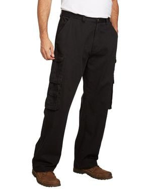 Boulder Creek Big & Tall By Kingsize Ranger Side-elastic Stacked Cargo Pocket Pants - Black