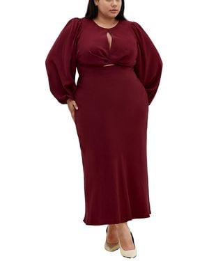 City Chic Plus Size Ines Dress - Red