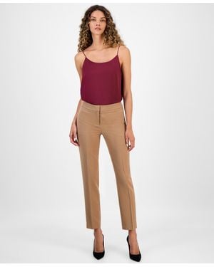 BarIII Bi-stretch Straight-leg Dress Pants - Red