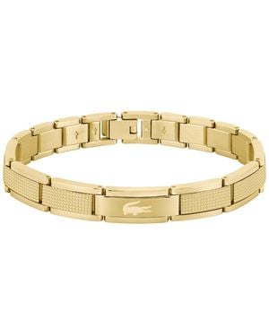 Lacoste Stencil Gold-tone Stainless Steel Bracelet - Metallic