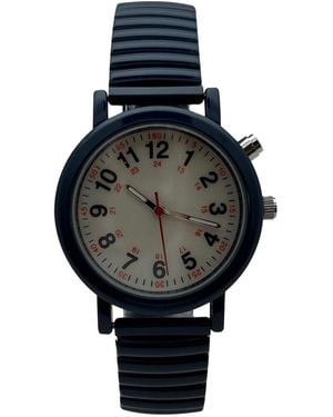 Olivia Pratt Stretch Band Easy Read Nurse Watch - Black
