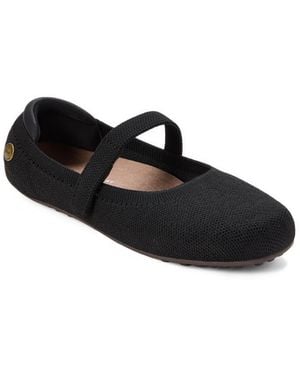 Dearfoams Haddy Sport Knit Flat - Black