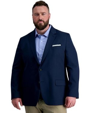 Haggar Big & Tall Active Series Classic Blazer - Blue