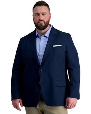 Haggar Big & Tall Active Series Classic Blazer - Blue