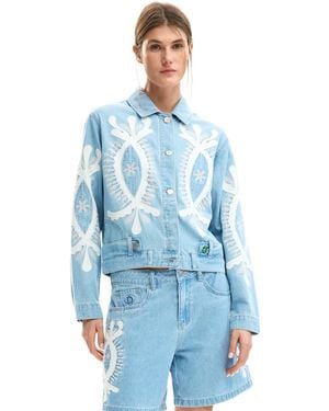 Desigual Denim Jackets - Blue
