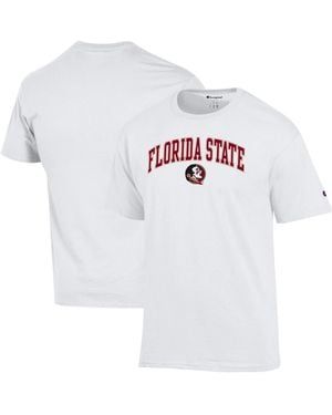 Champion Garnet Florida State Seminoles Arch Over Logo T-shirt - White