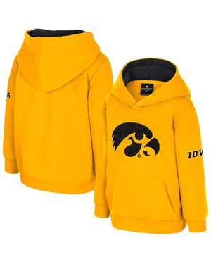 Colosseum Athletics Toddler Iowa Hawkeyes Big Logo Volume Fleece Pullover Hoodie - Yellow