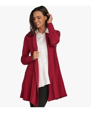Stella Carakasi Knitted A-line Go To Cardigan - Red