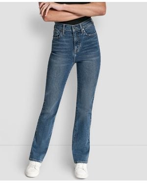 DKNY High-rise Bootcut Jeans - Blue