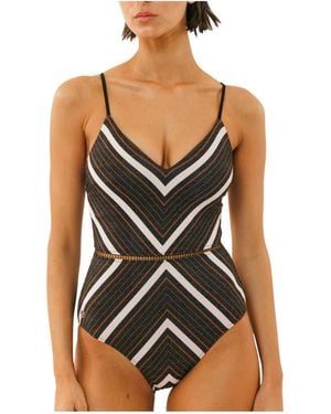 Biliblond Onepiece Arava Shiny Leaf - Black