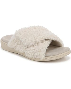 Vionic Relax Ii Open Toe Slippers - White