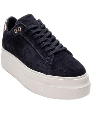 Forever & Always Shoes Nera Leather Casual Sneaker - Blue