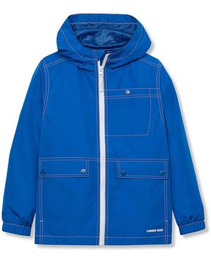 Lands' End Kids Water Resistant Ocean Breeze Jacket - Blue