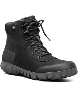 Bogs Arcata Urban Leather Mid Slip-resistant Boot - Black