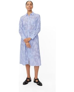 Masai Manivalina Floral Midi Shirt Dress - Blue